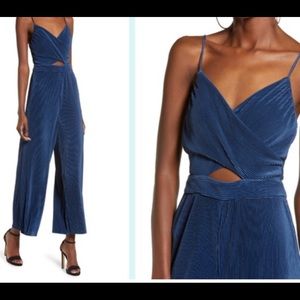 ASTR Women’s pleated cutout jumpsuit
